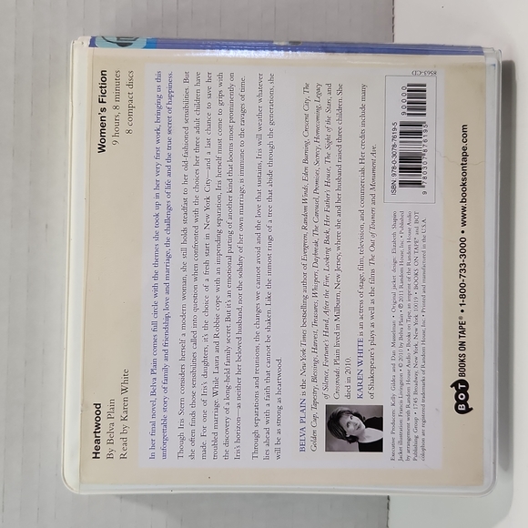 2/$20💥 Belva Plain HEARTWOOD Audiobook Unabridged - Picture 3 of 9